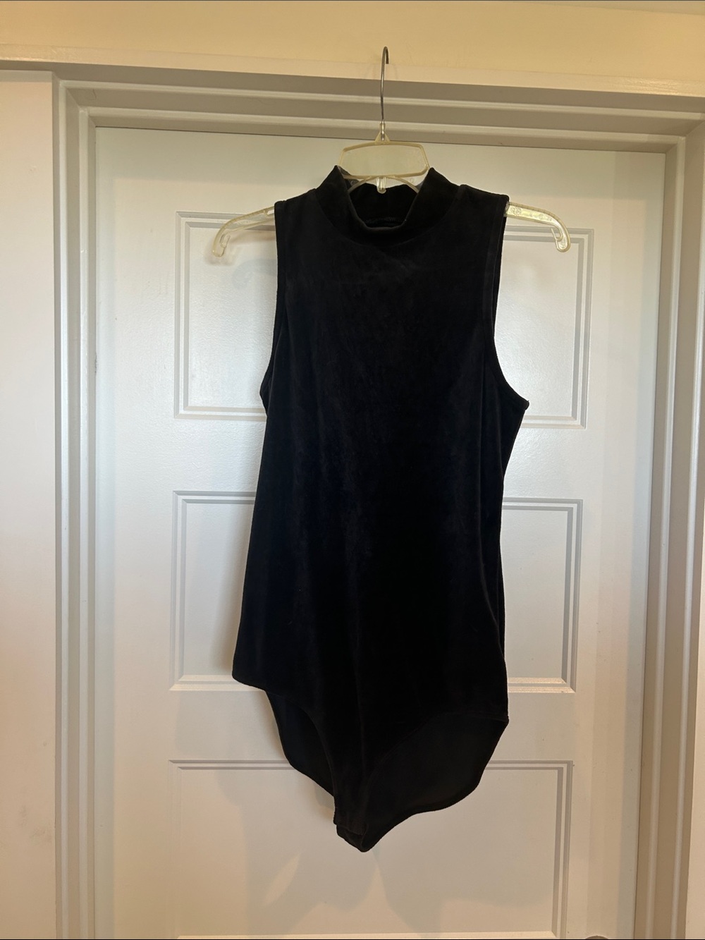 GAP Black Sleeveless Mock Neck Bodysuit